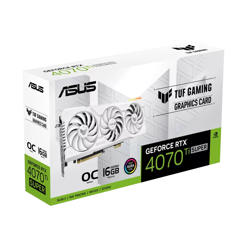 ASUS TUF Gaming GeForce RTX 4070 Ti SUPER BTF White OC Edition 16GB GDDR6X Graphics Card 6